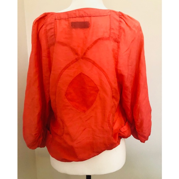 Pink blouse with split sleeves - Picture 2 of 7